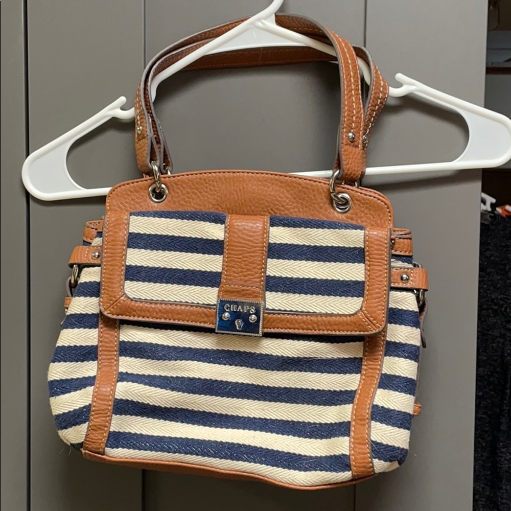 Like NEW Navy, Cream and Chestnut Purse